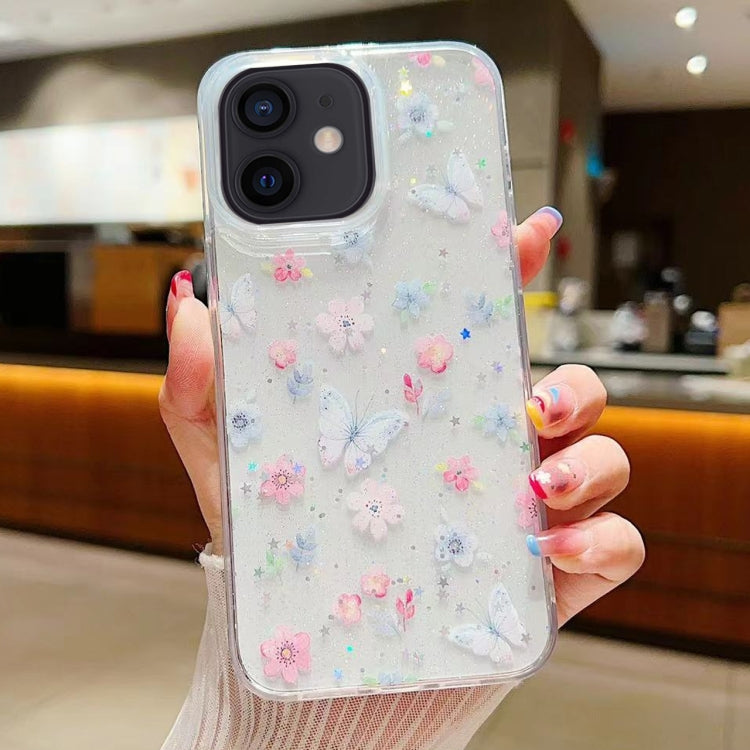 Fresh Small Floral Epoxy TPU Phone Case, For iPhone 12, For iPhone 12 Pro Max, For iPhone 12 Pro, For iPhone 11 Pro Max