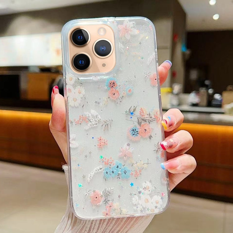 Fresh Small Floral Epoxy TPU Phone Case, For iPhone 12, For iPhone 12 Pro Max, For iPhone 12 Pro, For iPhone 11 Pro Max