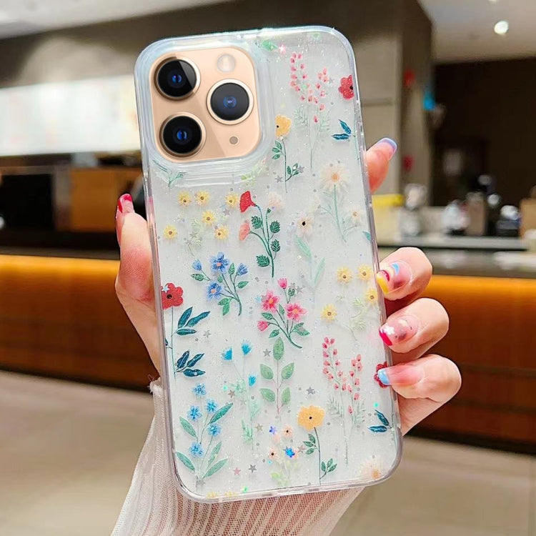 Fresh Small Floral Epoxy TPU Phone Case, For iPhone 11 Pro Max, For iPhone 11, For iPhone 11 Pro, For iPhone XR