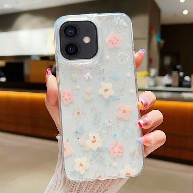 Fresh Small Floral Epoxy TPU Phone Case, For iPhone 11, For iPhone 11 Pro, For iPhone XR, For iPhone XS Max