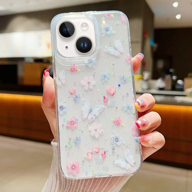 Fresh Small Floral Epoxy TPU Phone Case, For iPhone 15 Pro Max, For iPhone 15 Pro, For iPhone 15 Plus, For iPhone 15