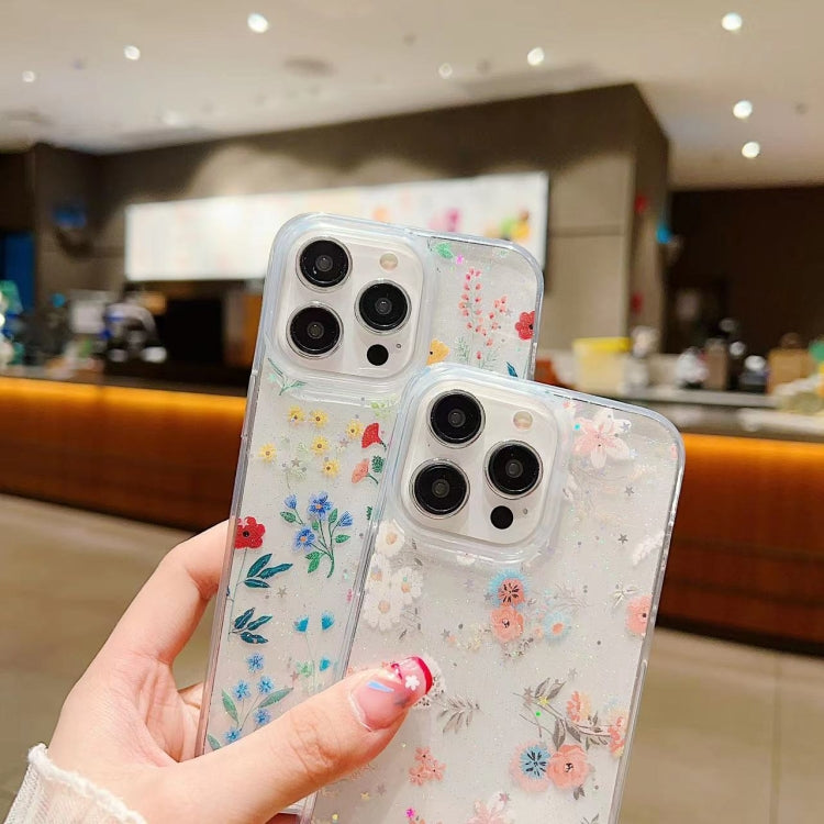 Fresh Small Floral Epoxy TPU Phone Case, For iPhone 11, For iPhone 11 Pro, For iPhone XR, For iPhone XS Max