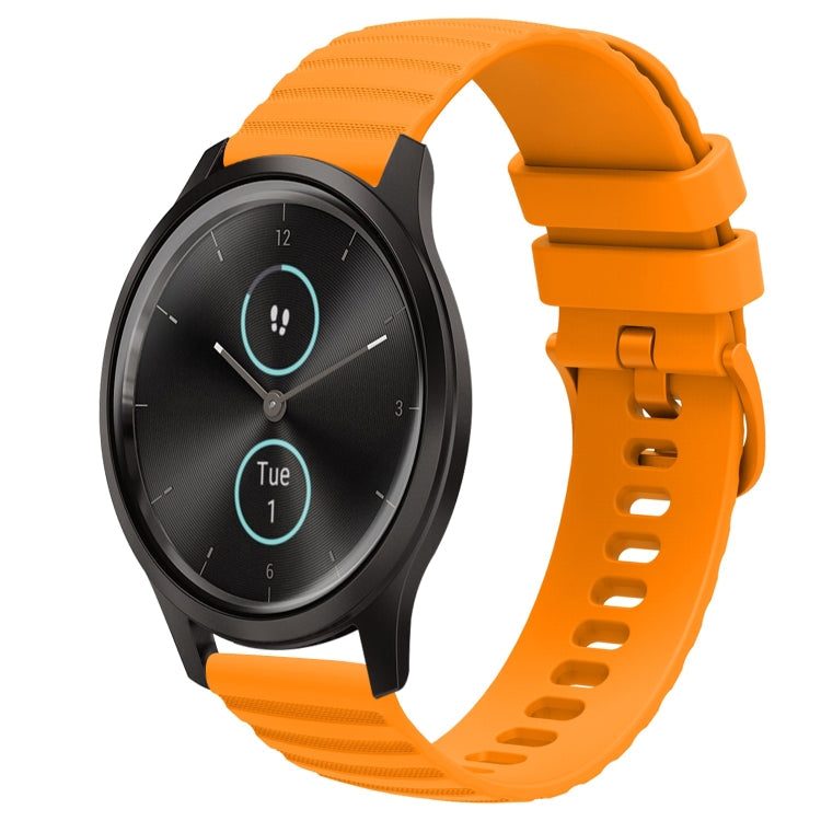 20mm Wavy Dot Pattern Solid Color Silicone Watch Band, For Garminmove Style, For Garmin Forerunner 645 Music