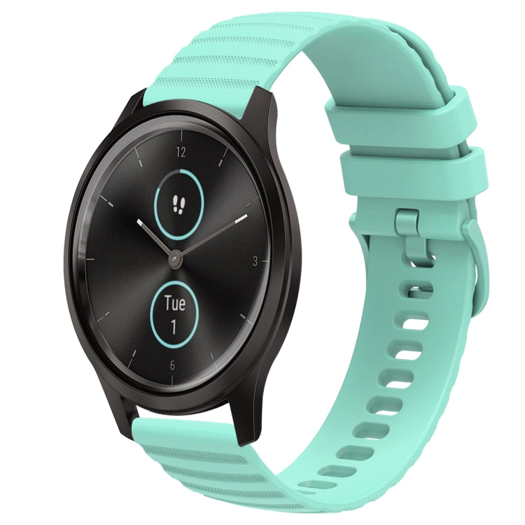 20mm Wavy Dot Pattern Solid Color Silicone Watch Band, For Garminmove Style, For Garmin Forerunner 645 Music
