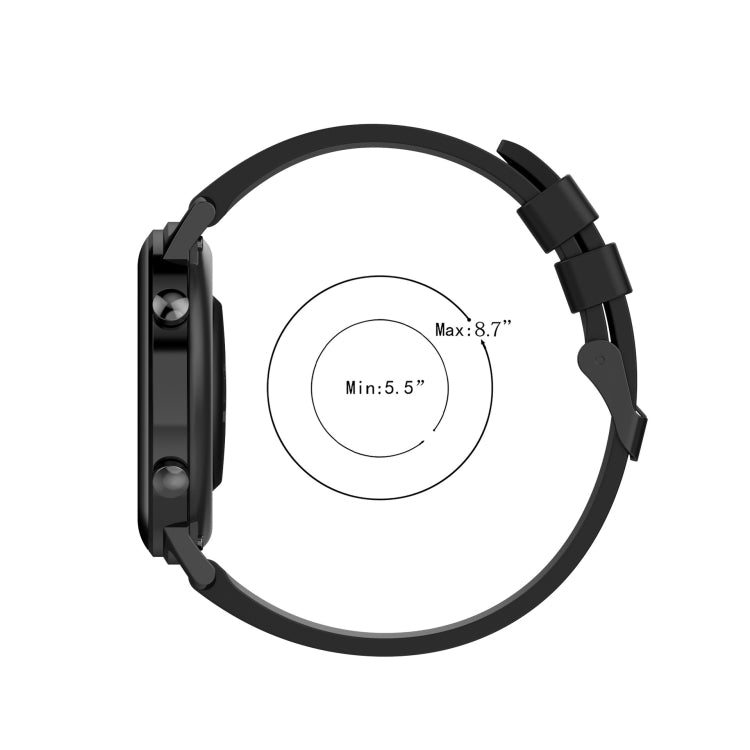 20mm Wavy Dot Pattern Solid Color Silicone Watch Band, For Garminmove Style, For Garmin Forerunner 645 Music