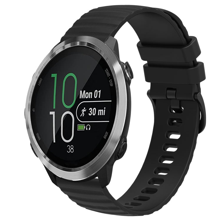 20mm Wavy Dot Pattern Solid Color Silicone Watch Band, For Garminmove Style, For Garmin Forerunner 645 Music