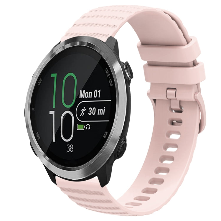 20mm Wavy Dot Pattern Solid Color Silicone Watch Band, For Garminmove Style, For Garmin Forerunner 645 Music