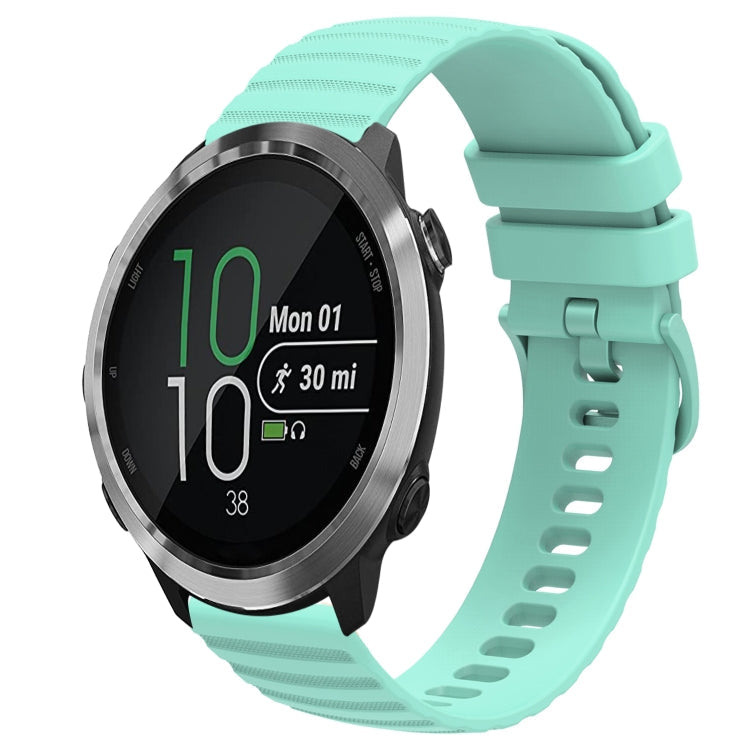 20mm Wavy Dot Pattern Solid Color Silicone Watch Band, For Garminmove Style, For Garmin Forerunner 645 Music