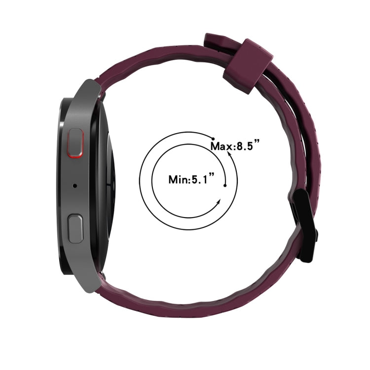 Curved Texture Silicone Watch Band, For Samsung Galaxy Watch 4 40mm