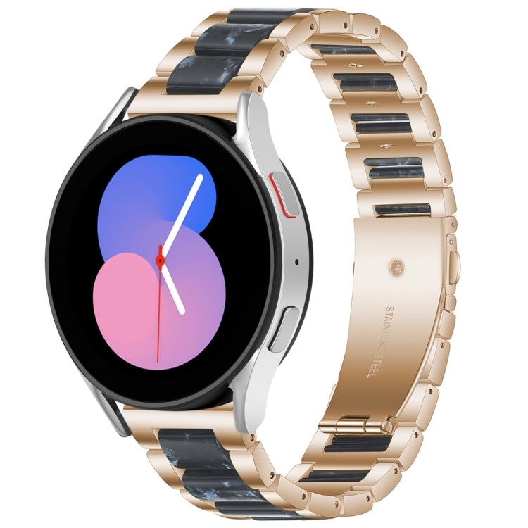 Interbead Resin Metal Watch Band, For Galaxy Watch 5 40 / 44mm