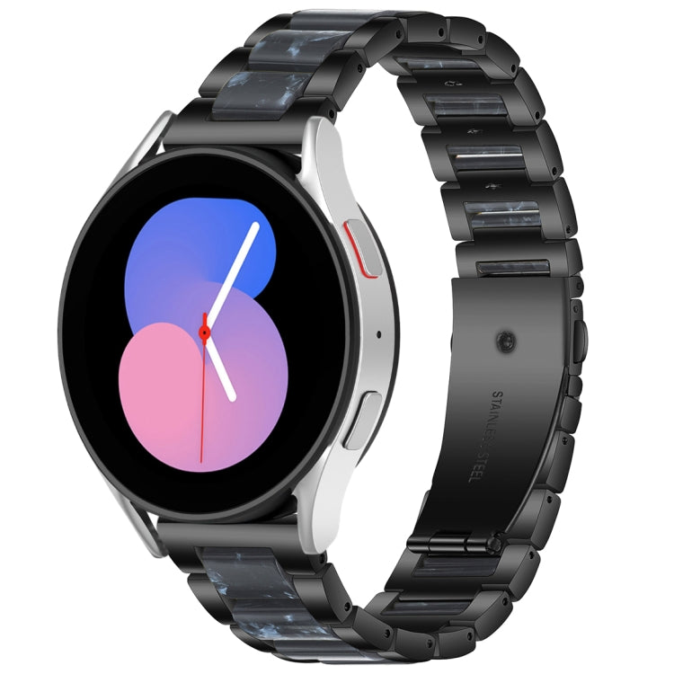 Interbead Resin Metal Watch Band, For Galaxy Watch 5 40 / 44mm