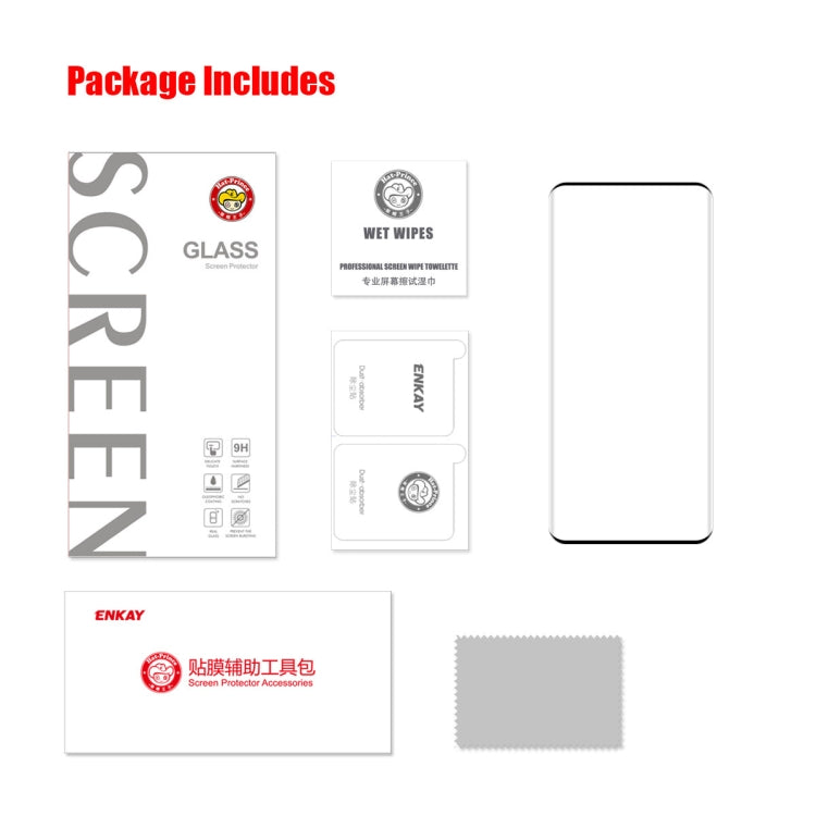 For OnePlus 11 ENKAY Hat-Prince 3D Hot Bending Explosion-proof Tempered Glass Full Film, 1pc, 2pcs, 5pcs