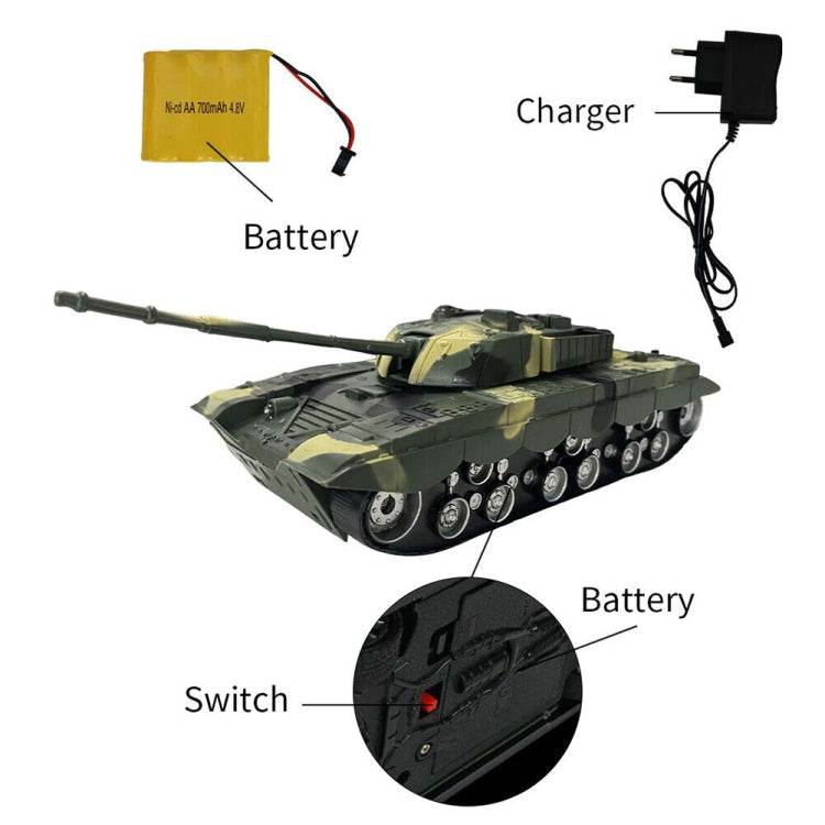 MoFun 369  Remote Control Tank 1:32 Four-way RC Vehicle, Blue, Green, Yellow