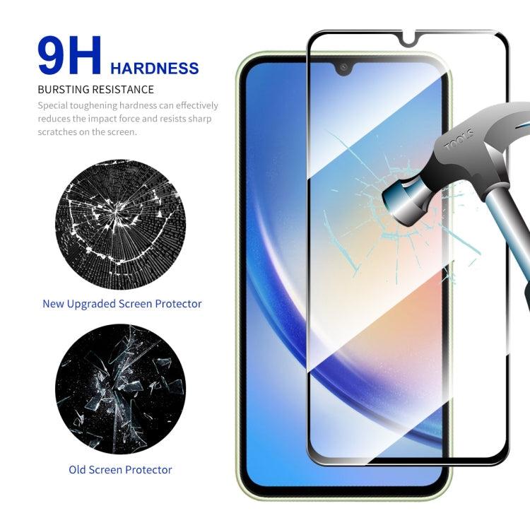 For Samsung Galaxy A34 5G / M34 / F34 ENKAY Hat-Prince Full Glue High Aluminum-silicon Tempered Glass Film, For Samsung Galaxy A34 5G / M34 / F34(1pc), For Samsung Galaxy A34 5G / M34 / F34(2pcs), For Samsung Galaxy A34 5G / M34 / F34(5pcs)            ...