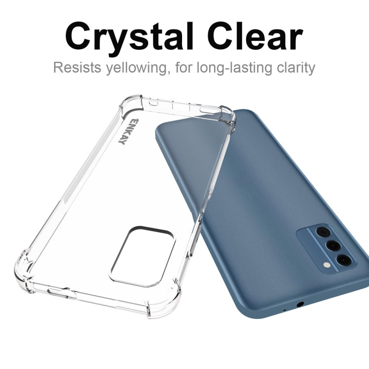 ENKAY Clear TPU Shockproof Anti-slip Phone Case, For Nokia G42 5G, For Nokia C12 4G, For Nokia C300 4G, For Nokia C22 4G, For Nokia C110 4G, For Nokia XR21 5G, For Nokia C32 4G