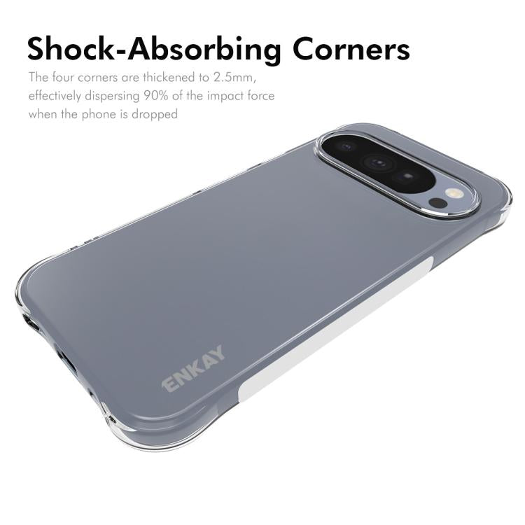 ENKAY Hat-Prince Transparent TPU Shockproof Phone Case, For Google Pixel 10a, For Google Pixel 9a, For Google Pixel 9 Pro, For Google Pixel 9, For Google Pixel 8a, For Google Pixel 8 Pro, For Google Pixel 8