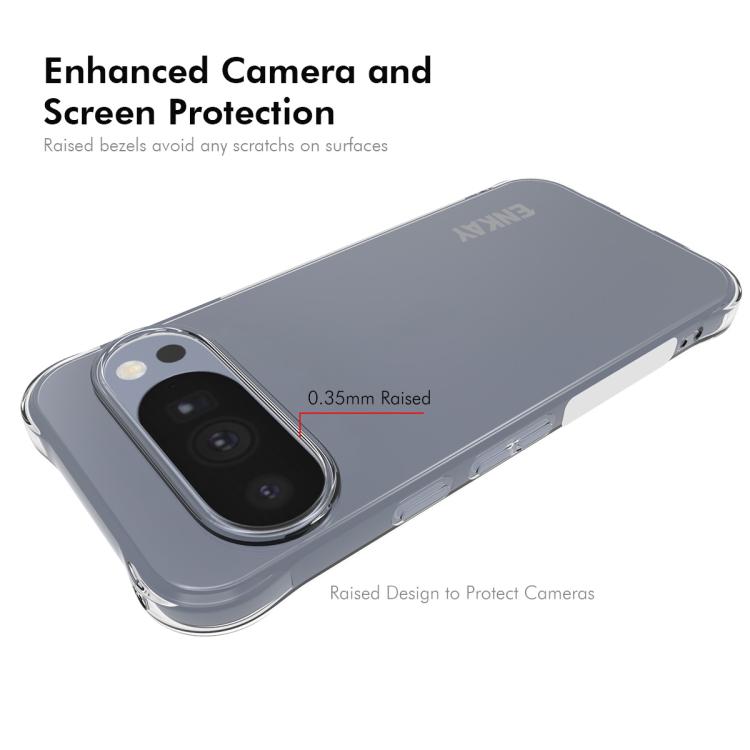 ENKAY Hat-Prince Transparent TPU Shockproof Phone Case, For Google Pixel 10a, For Google Pixel 9a, For Google Pixel 9 Pro, For Google Pixel 9, For Google Pixel 8a, For Google Pixel 8 Pro, For Google Pixel 8
