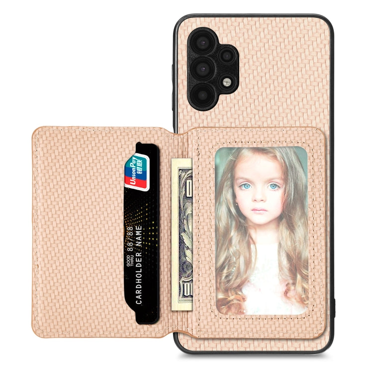 Carbon Fiber Magnetic Card Wallet Bag Phone Case, For Xiaomi Poco X4 Pro 5G, For Xiaomi Poco X5 Pro 5G, For Samsung Galaxy A22 5G, For Samsung Galaxy A32 5G