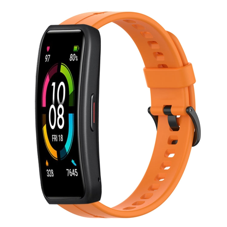 Solid Color Silicone Watch Band, For Huawei Band 7, For Huawei Band 6
