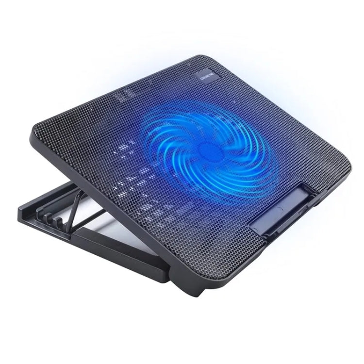 N99F1 Slim Silent Fan Laptop Desktop Cooling Pad with Adjustable Stand, N99F1