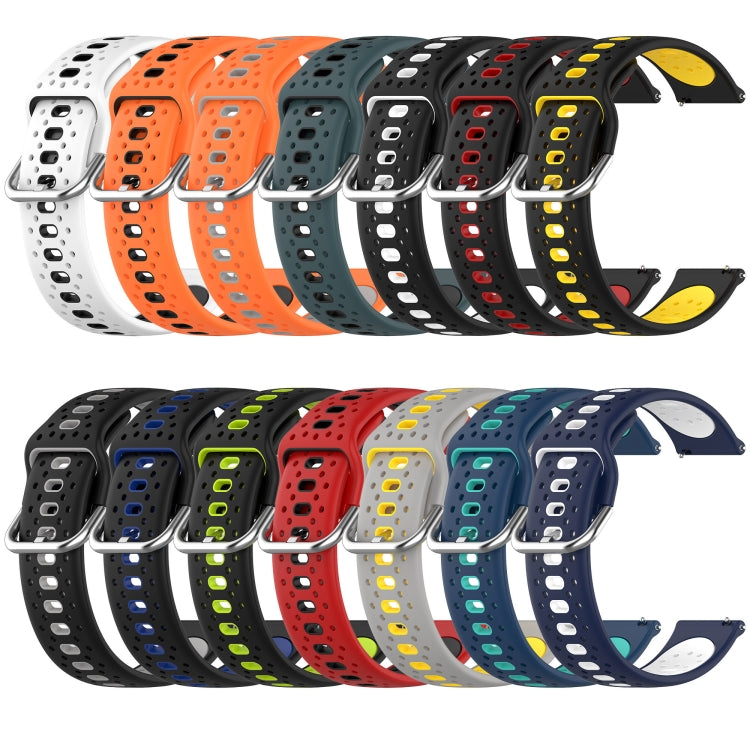 20mm Breathable Two-Color Silicone Watch Band, For GarminMove Trend