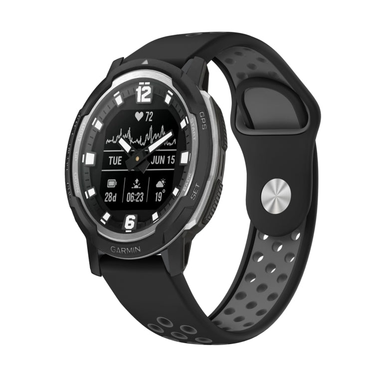 22mm Sports Breathable Silicone Watch Band, For Garmin MARQ Athlete Gen 2, For Garmin Instinct Crossover