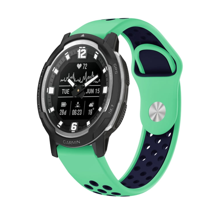 22mm Sports Breathable Silicone Watch Band, For Garmin Instinct Crossover Solar, For Garmin Fenix 7