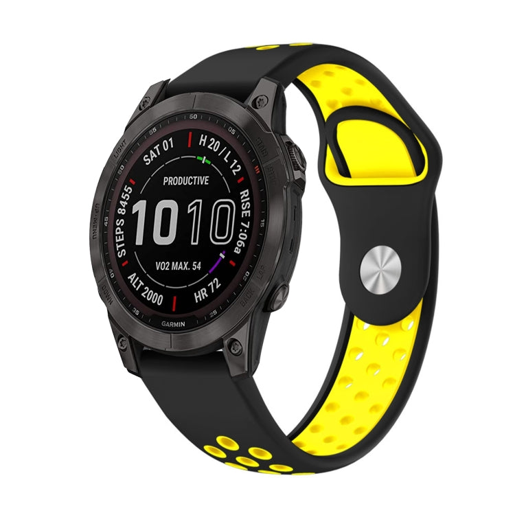 22mm Sports Breathable Silicone Watch Band, For Garmin Instinct Crossover Solar, For Garmin Fenix 7