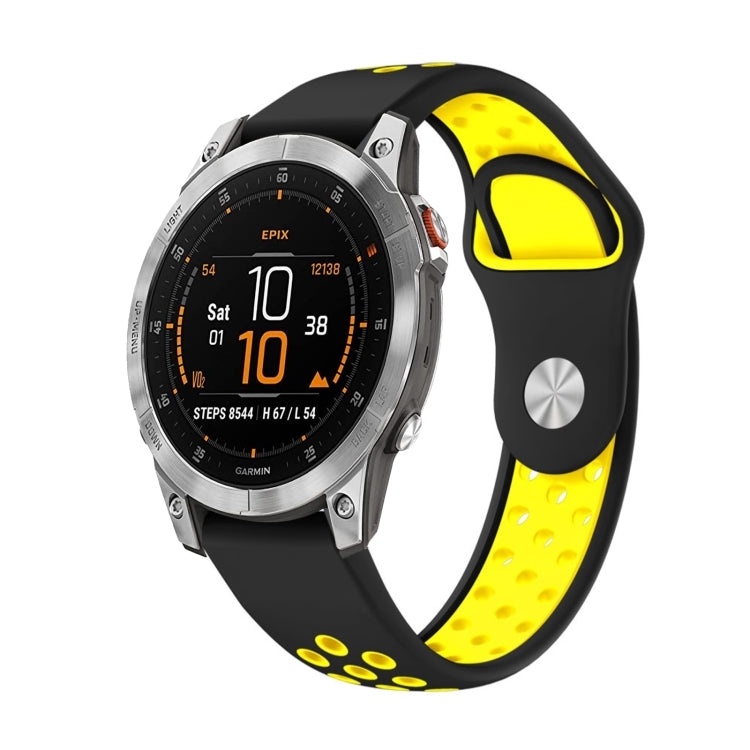 22mm Sports Breathable Silicone Watch Band, For Garmin EPIX Gen 2, For Garmin Approach S62
