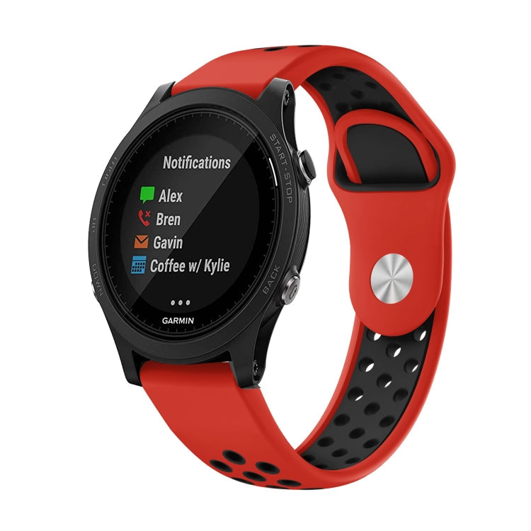 22mm Sports Breathable Silicone Watch Band, For Garmin Forerunner 945, For Garmin Forerunner 935