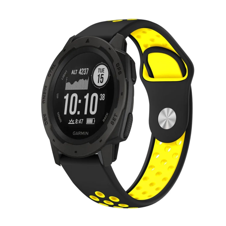 22mm Sports Breathable Silicone Watch Band, For Garmin Instinct, For Garmin Descent G1