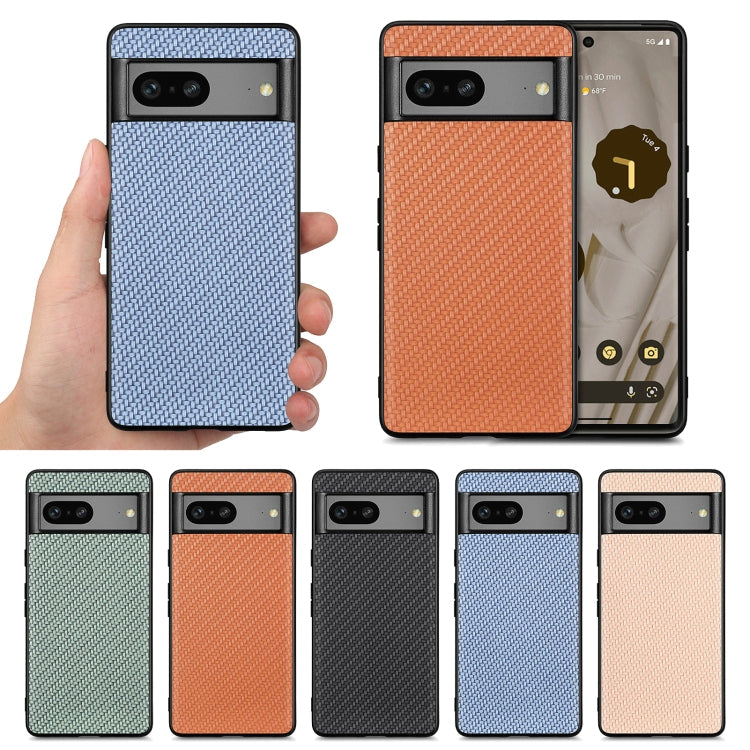 Carbon Fiber Texture Leather Back Cover Phone Case, For Google Pixel 10 Pro XL, For Google Pixel 10 / 10 Pro, For Google Pixel 9a, For Google Pixel 9 Pro XL