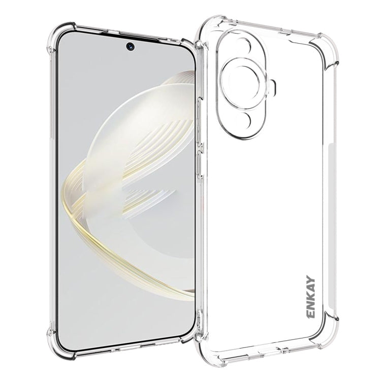 ENKAY Hat-Prince Transparent TPU Shockproof Phone Case, For Huawei Pura 80 Ultra, For Huawei Pura 80 Pro / 80 Pro+, For Huawei Pura 80, For Huawei Enjoy 70X, For Huawei Mate 70 Pro, For Huawei Mate 70, For Huawei nova 13 Pro, For Huawei nova Flip...