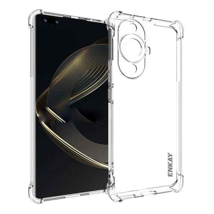 ENKAY Hat-Prince Transparent TPU Shockproof Phone Case, For Huawei Pura 80 Ultra, For Huawei Pura 80 Pro / 80 Pro+, For Huawei Pura 80, For Huawei Enjoy 70X, For Huawei Mate 70 Pro, For Huawei Mate 70, For Huawei nova 13 Pro, For Huawei nova Flip...