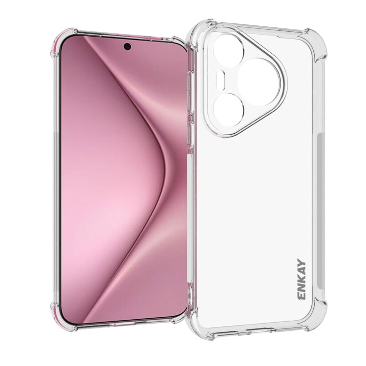 ENKAY Hat-Prince Transparent TPU Shockproof Phone Case, For Huawei Pura 80 Ultra, For Huawei Pura 80 Pro / 80 Pro+, For Huawei Pura 80, For Huawei Enjoy 70X, For Huawei Mate 70 Pro, For Huawei Mate 70, For Huawei nova 13 Pro, For Huawei nova Flip...