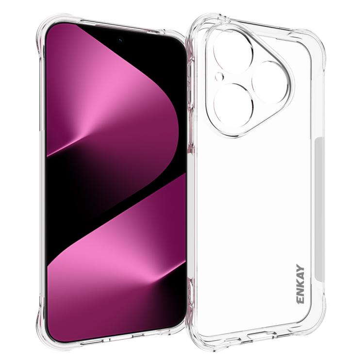 ENKAY Hat-Prince Transparent TPU Shockproof Phone Case, For Huawei Pura 80 Ultra, For Huawei Pura 80 Pro / 80 Pro+, For Huawei Pura 80, For Huawei Enjoy 70X, For Huawei Mate 70 Pro, For Huawei Mate 70, For Huawei nova 13 Pro, For Huawei nova Flip...