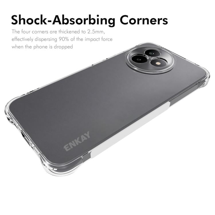 ENKAY Hat-Prince Transparent TPU Shockproof Phone Case, For Huawei Pura 80 Ultra, For Huawei Pura 80 Pro / 80 Pro+, For Huawei Pura 80, For Huawei Enjoy 70X, For Huawei Mate 70 Pro, For Huawei Mate 70, For Huawei nova 13 Pro, For Huawei nova Flip...