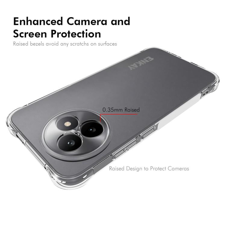 ENKAY Hat-Prince Transparent TPU Shockproof Phone Case, For Huawei Pura 80 Ultra, For Huawei Pura 80 Pro / 80 Pro+, For Huawei Pura 80, For Huawei Enjoy 70X, For Huawei Mate 70 Pro, For Huawei Mate 70, For Huawei nova 13 Pro, For Huawei nova Flip...