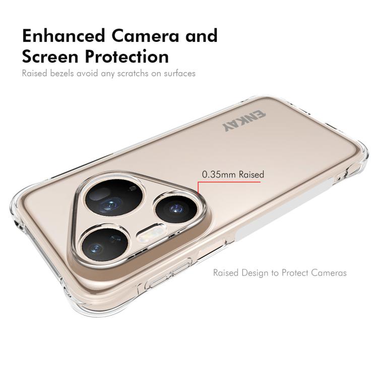 ENKAY Hat-Prince Transparent TPU Shockproof Phone Case, For Huawei Pura 80 Ultra, For Huawei Pura 80 Pro / 80 Pro+, For Huawei Pura 80, For Huawei Enjoy 70X, For Huawei Mate 70 Pro, For Huawei Mate 70, For Huawei nova 13 Pro, For Huawei nova Flip...