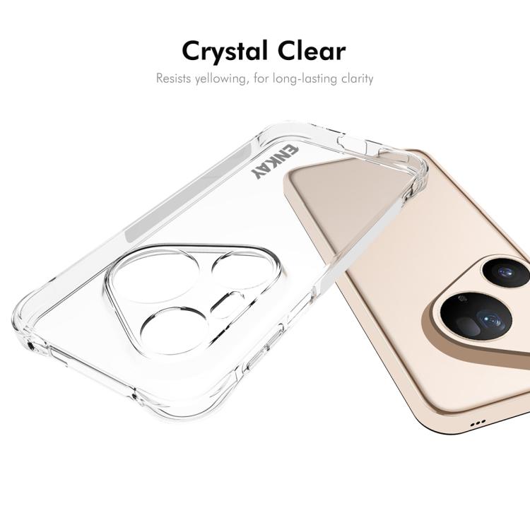 ENKAY Hat-Prince Transparent TPU Shockproof Phone Case, For Huawei Pura 80 Ultra, For Huawei Pura 80 Pro / 80 Pro+, For Huawei Pura 80, For Huawei Enjoy 70X, For Huawei Mate 70 Pro, For Huawei Mate 70, For Huawei nova 13 Pro, For Huawei nova Flip...