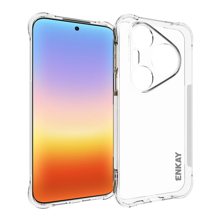 ENKAY Hat-Prince Transparent TPU Shockproof Phone Case, For Huawei Pura 80 Ultra, For Huawei Pura 80 Pro / 80 Pro+, For Huawei Pura 80, For Huawei Enjoy 70X, For Huawei Mate 70 Pro, For Huawei Mate 70, For Huawei nova 13 Pro, For Huawei nova Flip...
