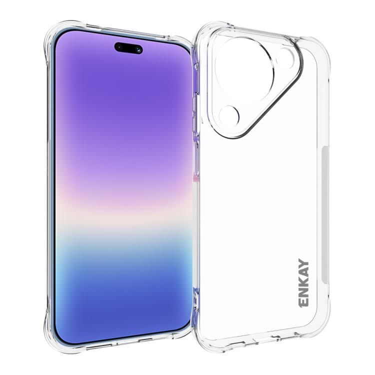 ENKAY Hat-Prince Transparent TPU Shockproof Phone Case, For Huawei Pura 80 Ultra, For Huawei Pura 80 Pro / 80 Pro+, For Huawei Pura 80, For Huawei Enjoy 70X, For Huawei Mate 70 Pro, For Huawei Mate 70, For Huawei nova 13 Pro, For Huawei nova Flip...