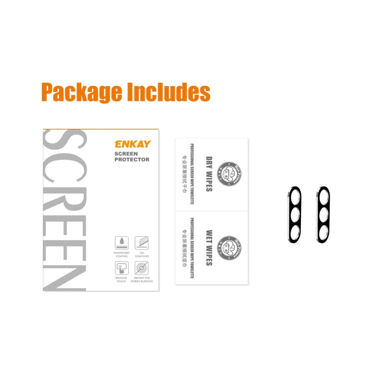 2pcs ENKAY Hat-Prince 9H Rear Camera Lens Tempered Glass Film, For Samsung Galaxy A05s, For Samsung Galaxy F34, For Samsung Galaxy M34 5G, For Samsung Galaxy A25 5G, For Samsung Galaxy S23 FE 5G, For Smasung Galaxy Z Fold5, For Samsung Galaxy A37 / A57