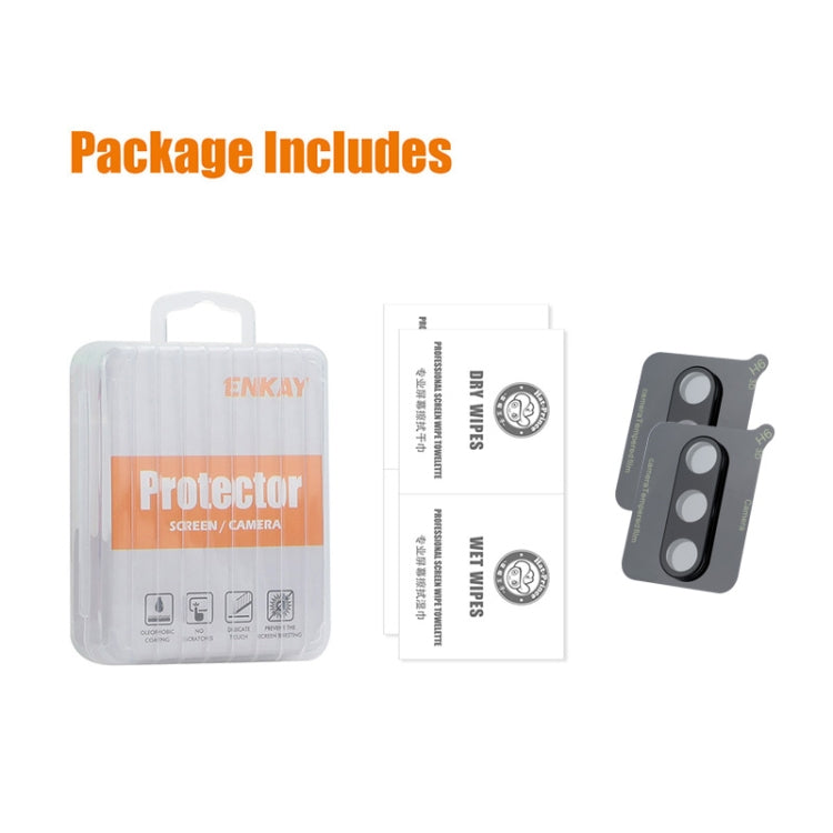 2pcs ENKAY Hat-Prince 9H Rear Camera Lens Tempered Glass Film, For Samsung Galaxy S25 Ultra 5G, For Samsung Galaxy A16 5G, For Samsung Galaxy S24 FE 5G, For Samsung Galaxy M35, For Samsung Galaxy Z Flip6, For Samsung Galaxy Z Fold6...