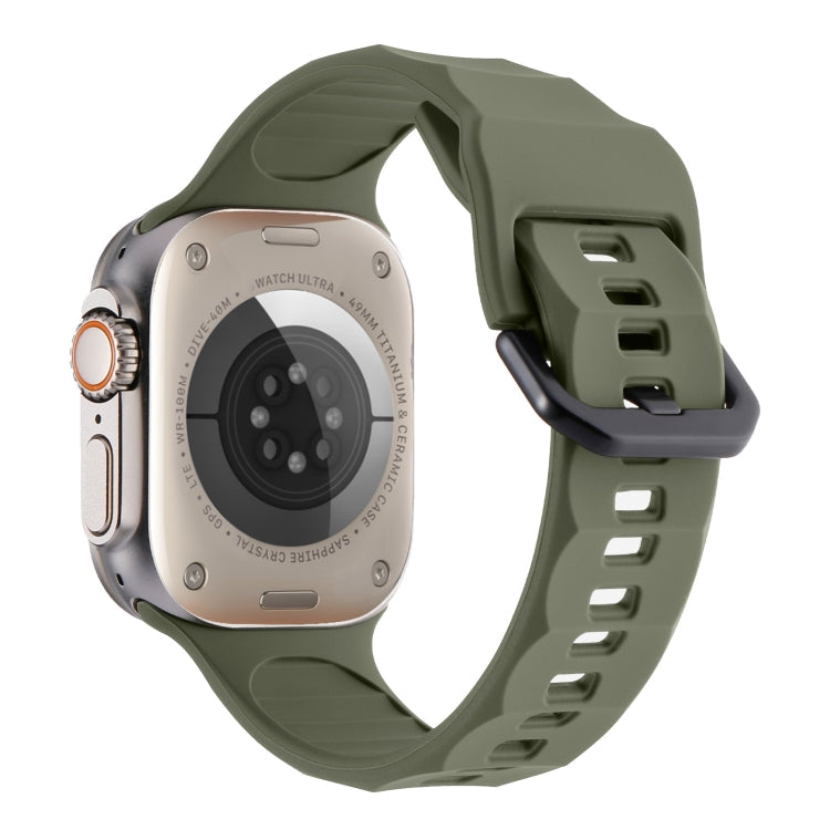 Ripple Silicone Sports Watch Band, For Apple Watch 5 44mm
