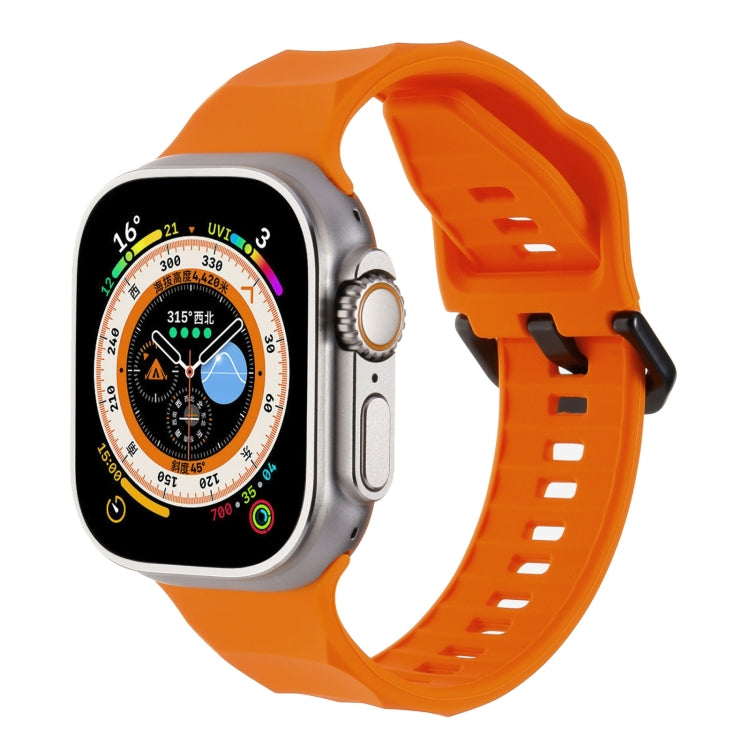 Ripple Silicone Sports Watch Band, For Apple Watch 5 44mm