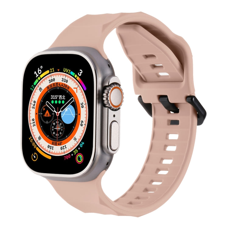 Ripple Silicone Sports Watch Band, For Apple Watch 5 44mm