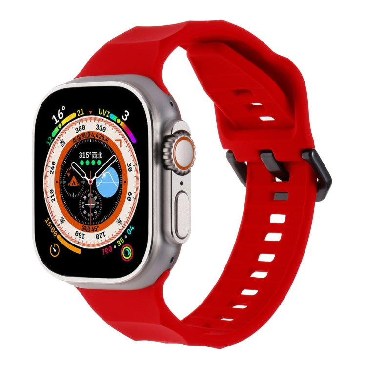 Ripple Silicone Sports Watch Band, For Apple Watch 5 44mm