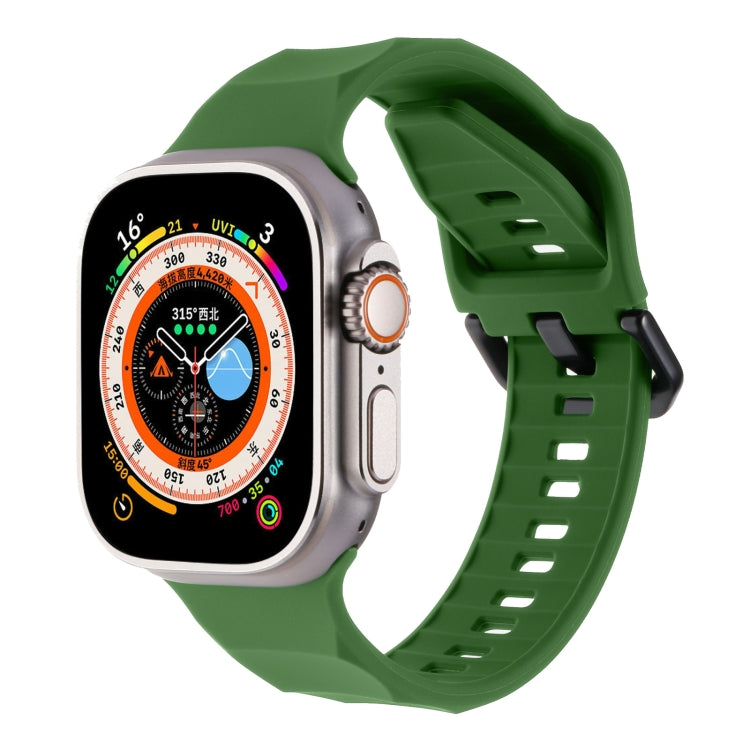 Ripple Silicone Sports Watch Band, For Apple Watch 5 44mm