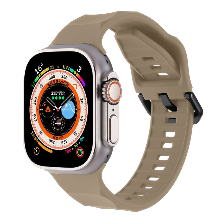 Ripple Silicone Sports Watch Band, For Apple Watch 5 44mm
